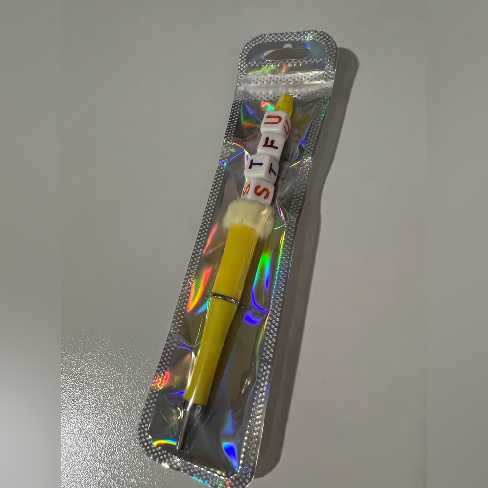 ✨New✨ Hand Beaded STFU Pen